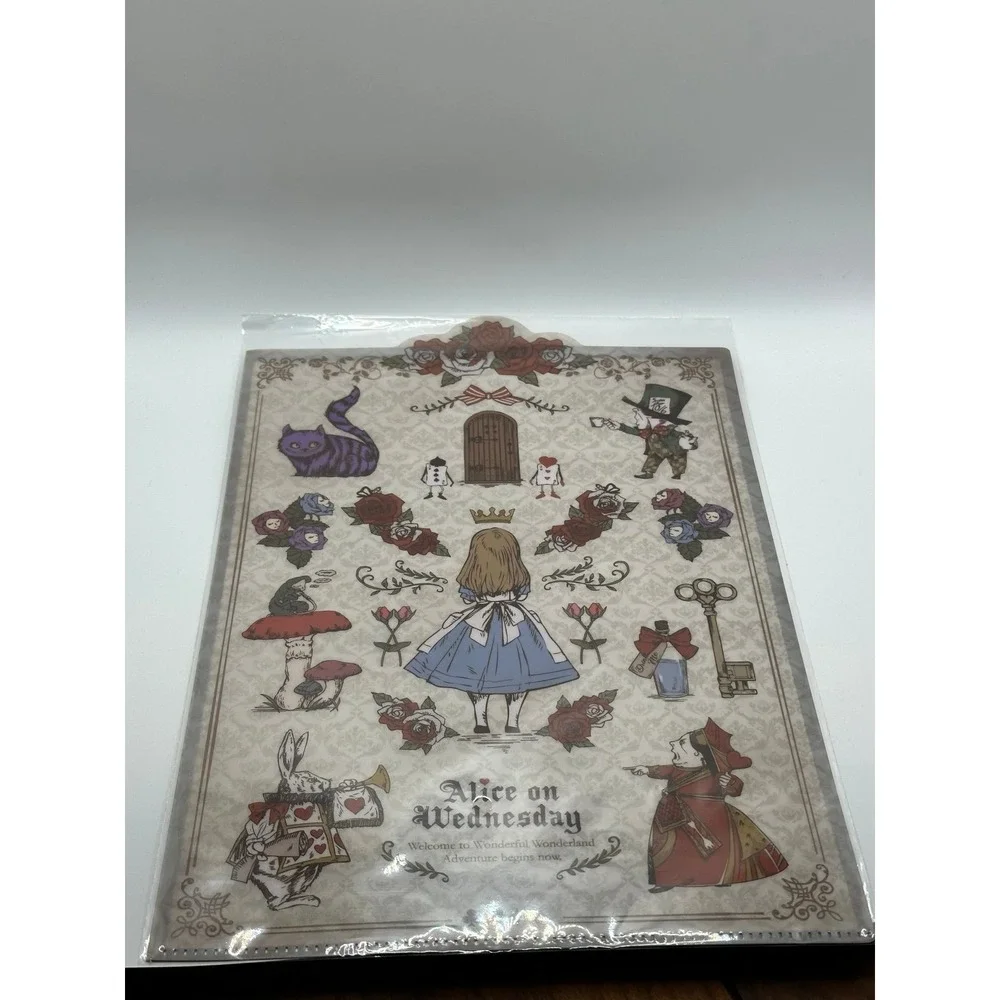 Alice on Wednesday Clear File Folder Set of 3 Japan Import